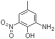2-Amino-4-methyl-6-nitrophenol molecular structure (CAS 6265-07-2)