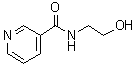 结构式 CAS# 6265-73-2, N-(2-羟基乙基)烟酰胺