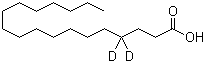 Octadecanoic-4,4-D2 acid molecular structure (CAS 62690-13-5)