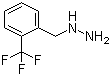 [[2-(Trifluoromethyl)phenyl]methyl]hydrazine molecular structure (CAS 627076-27-1)