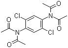 N,N'-(2,5-Dichloro-1,4-phenylene)bis[N-acetylacetamide] molecular structure (CAS 62715-83-7)