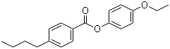 4-正丁基苯甲酸 4-乙氧基苯酯分子结构 (CAS 62716-65-8)