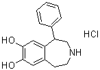 2,3,4,5-Tetrahydro-1-phenyl-1H-3-benzazepine-7,8-diol hydrochloride molecular structure (CAS 62717-42-4)