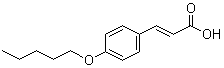 (E)-4-戊氧基肉桂酸分子结构 (CAS 62718-63-2)