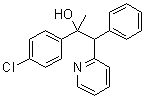 alpha-(4-氯苯基)-alpha-甲基-beta-苯基-2-吡啶乙醇分子结构 (CAS 6275-95-2)
