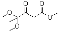 structure of CAS# 62759-83-5, Methyl 4,4-dimethoxy-3-oxopentanoate;Methyl 4,4-dimethoxy-3-oxovalerate