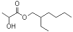 2-乙基-1-己醇乳酸酯分子结构 (CAS 6283-86-9)