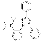 1-[2-[二叔丁基膦基]苯基]-3,5-二苯基-1H-吡唑分子结构 (CAS 628333-86-8)