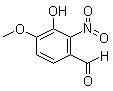 3-羟基-4-甲氧基-2-硝基苯甲醛分子结构 (CAS 6284-92-0)