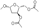 甲基-2-脱氧-beta-D-呋喃核糖苷二乙酸酯分子结构 (CAS 62853-55-8)