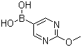 结构式 CAS# 628692-15-9, 2-甲氧基-5-嘧啶硼酸