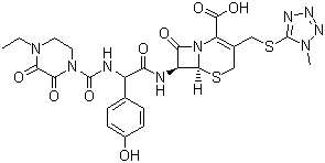 头孢哌酮分子结构 (CAS 62893-19-0)