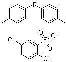 二(4-甲基苯基)碘鎓 2,5-二氯苯磺酸盐分子结构 (CAS 6293-69-2)