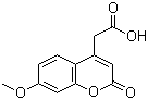 7-甲氧基香豆素-4-乙酸分子结构 (CAS 62935-72-2)