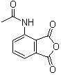 3-乙酰氨基邻苯二甲酸酐分子结构 (CAS 6296-53-3)