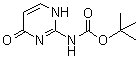 结构式 CAS# 629645-53-0, (1,4-二氢-4-氧代-2-嘧啶基)氨基甲酸叔丁酯