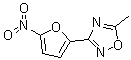 3-(5-Nitro-2-furyl)-5-methyl-1,2,4-oxadiazole molecular structure (CAS 63-61-6)