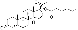 己酸羟孕酮分子结构 (CAS 630-56-8)