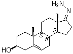 3beta-Hydroxy-androst-5-en-17-one hydrazone molecular structure (CAS 63015-10-1)