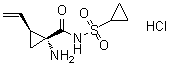 结构式 CAS# 630421-49-7, (1R,2S)-1-氨基-N-(环丙基磺酰基)-2-乙烯基环丙烷甲酰胺盐酸盐