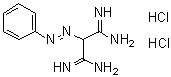 2-(苯基偶氮)丙二脒二盐酸盐分子结构 (CAS 6306-49-6)