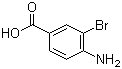 结构式 CAS# 6311-37-1, 4-氨基-3-溴苯甲酸