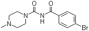 N-(4-Bromobenzoyl)-4-methylpiperazine-1-carboxamide molecular structure (CAS 6312-50-1)