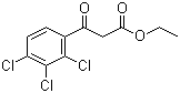 Ethyl 3-oxo-3-(2,3,4-trichlorophenyl)propanoate molecular structure (CAS 63131-34-0)