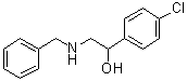 4-Chloro-alpha-[[(phenylmethyl)amino]methyl]benzenemethanol molecular structure (CAS 6314-62-1)