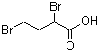 结构式 CAS# 63164-16-9, 2,4-二溴丁酸