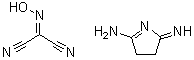 3,4-二氢-2-亚氨基-2H-吡咯-5-胺与(羟基亚胺)丙二腈的化合物分子结构 (CAS 6318-05-4)