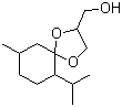 6-Isopropyl-9-methyl-1,4-dioxaspiro[4.5]decane-2-methanol molecular structure (CAS 63187-91-7)