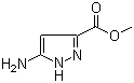 Methyl 5-amino-1H-pyrazole-3-carboxylate molecular structure (CAS 632365-54-9)