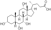 3,6,7,12-Tetrahydroxycholanoic acid molecular structure (CAS 63266-88-6)