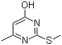 6-Methyl-2-(methylthio)pyrimidin-4-ol molecular structure (CAS 6328-58-1)