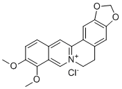 结构式 CAS# 633-65-8, 盐酸黄连素; 盐酸小檗碱; 小檗碱盐酸盐