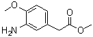 3-Amino-4-methoxybenzeneacetic acid methyl ester molecular structure (CAS 63304-82-5)