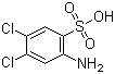 结构式 CAS# 6331-96-0, 3,4-二氯苯胺-6-磺酸