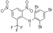 structure of CAS# 63333-35-7, Bromethalin;N-Methyl-2,4-dinitro-N-(2,4,6-tribromophenyl)-6-(trifluoromethyl)-benzenamine