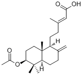 3-Acetoxy-8(17),13E-labdadien-15-oic acid molecular structure (CAS 63399-37-1)