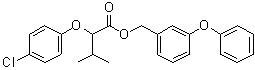 2-(4-氯苯氧基)-3-甲基丁酸(3-苯氧基苯基)甲基酯分子结构 (CAS 63402-73-3)