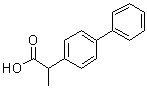 2-(4-Biphenylyl)propionic acid molecular structure (CAS 6341-72-6)