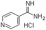 吡啶-4-甲脒盐酸盐分子结构 (CAS 6345-27-3)