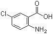 结构式 CAS# 635-21-2, 2-氨基-5-氯苯甲酸