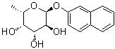 2-萘基 6-脱氧-alpha-L-吡喃半乳糖苷分子结构 (CAS 63503-05-9)