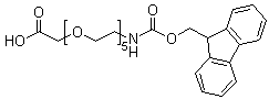 5,8,11,14,17-Pentaoxa-2-azanonadecanedioic acid 1-(9H-fluoren-9-ylmethyl) ester molecular structure (CAS 635287-26-2)