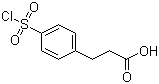 结构式 CAS# 63545-54-0, 4-(氯磺酰基)苯丙酸