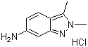 2,3-Dimethyl-2H-indazol-6-amine hydrochloride molecular structure (CAS 635702-60-2)