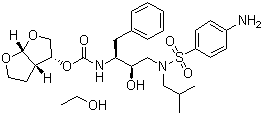 Darunavir ethanolate molecular structure (CAS 635728-49-3)