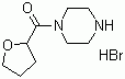 结构式 CAS# 63590-62-5, 1-(2-四氢呋喃甲酰基)哌嗪氢溴酸盐
